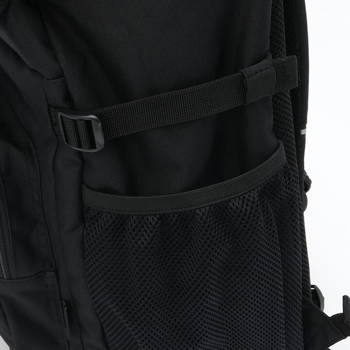 32L Lightweight Water-Repellent Bucket-Style School Backpack,Black, medium image number 7