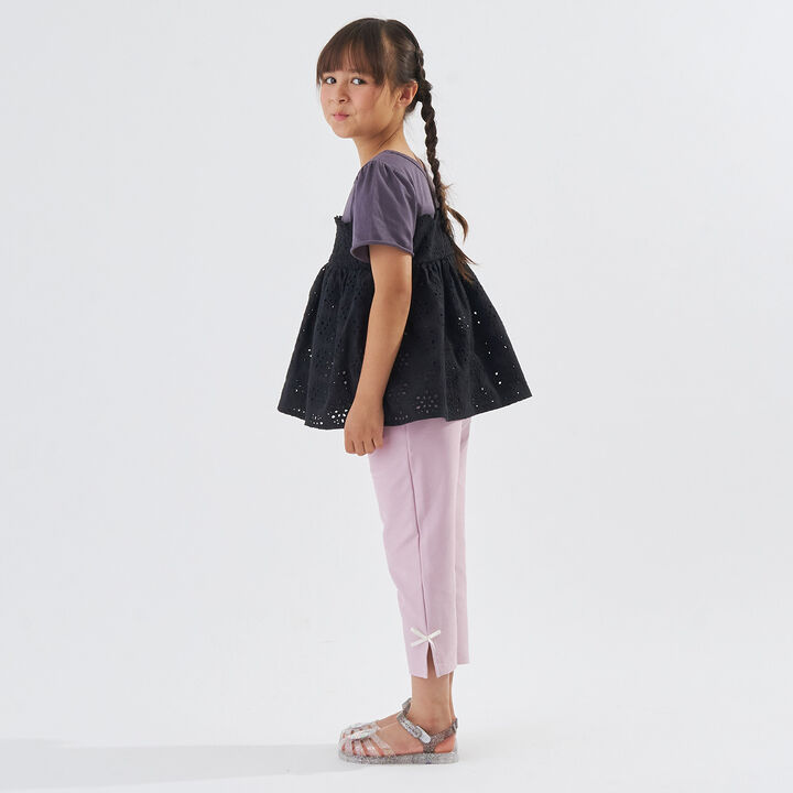 Cropped Cut Pants,Light pink, medium image number 6