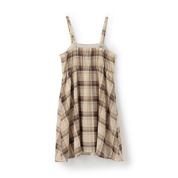 Drawstring Jumper Skirt,Beige, medium image number 4