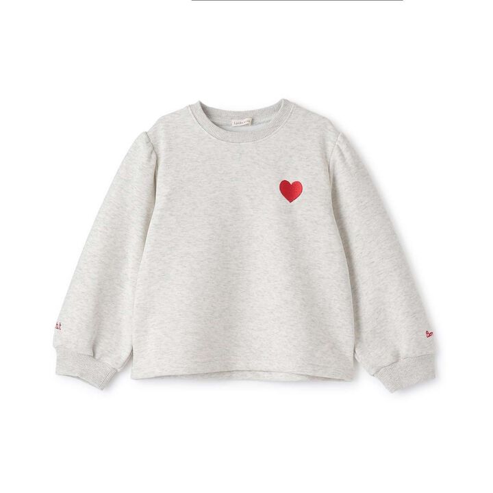 Quick-Dry Fleece Sweatshirt with Single-Point Embroidery,Smoke white, medium image number 5