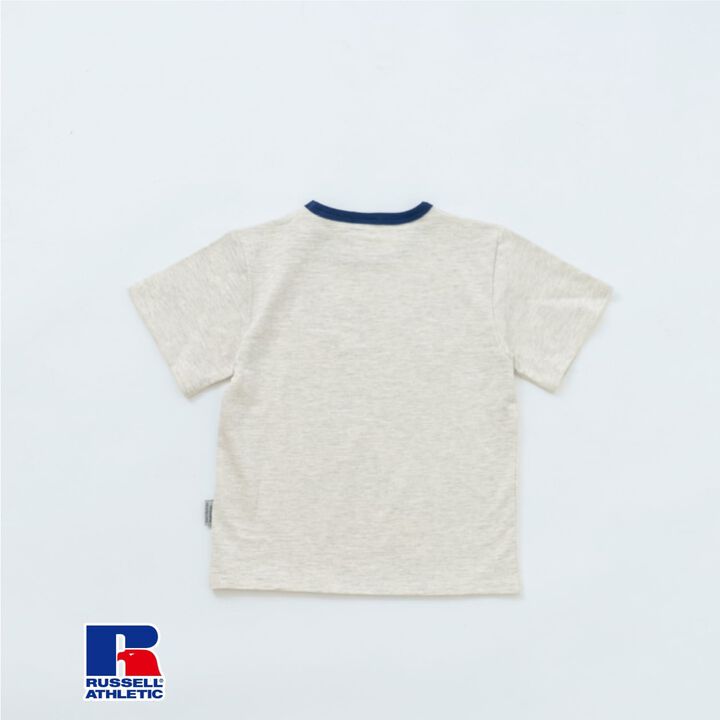 [Russell Athletic] Ringer Short-Sleeve T-Shirt,Milky white, medium image number 11