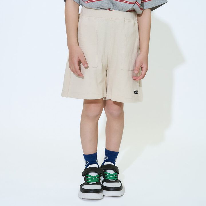 [Tomo Pants] Stain Resistant UV Cool Touch Baker Pocket 4-Inch Pants [Kids] [Boys & Girls],Dark brown, medium image number 0