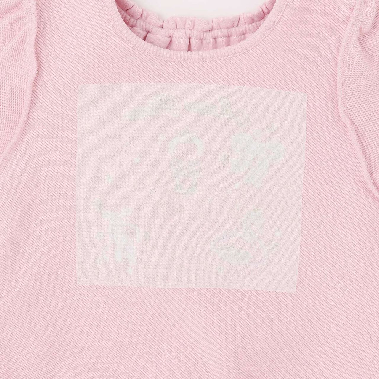 Ballet Embroidery Sweatshirt,Pink, large image number 6