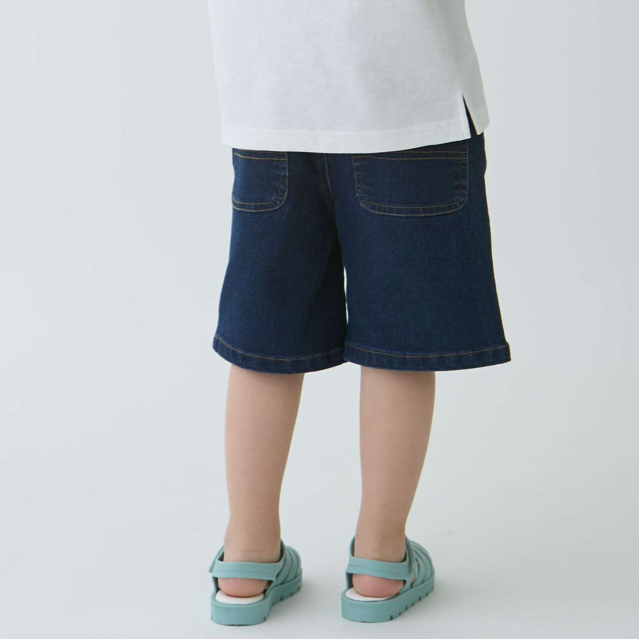 Painter Half Pants,Pearl white, large image number 5