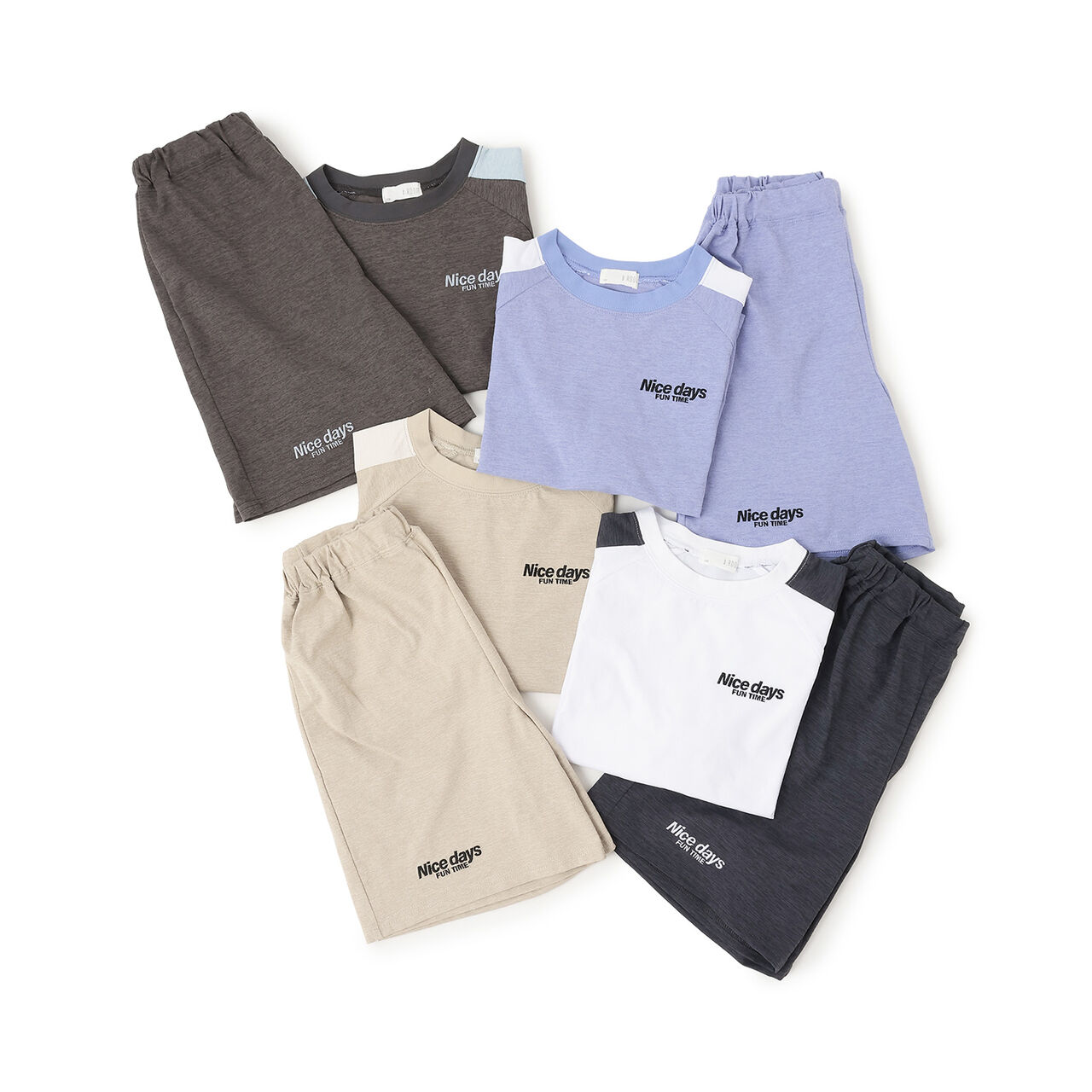 [Land and Water Use] Outfit Set: T-Shirt & Pants,Charcoal gray, large image number 14