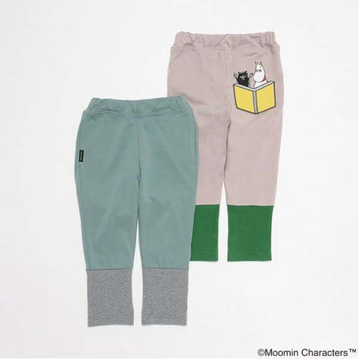 [MOOMIN] Long-Length Cut Hem Leggings,Moderate green, medium image number 4