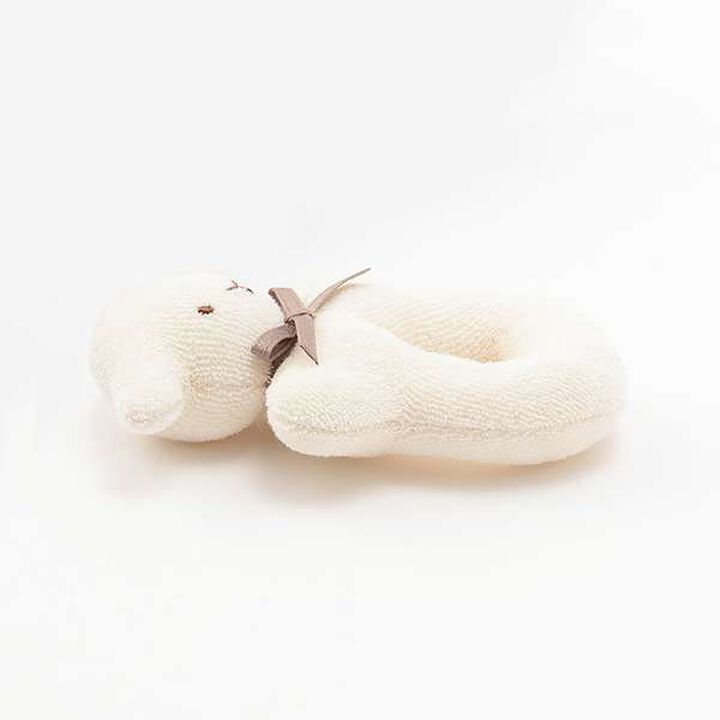 ☆BASIC Sheep Ring Rattle [Made in Japan],Pearl white, medium image number 3