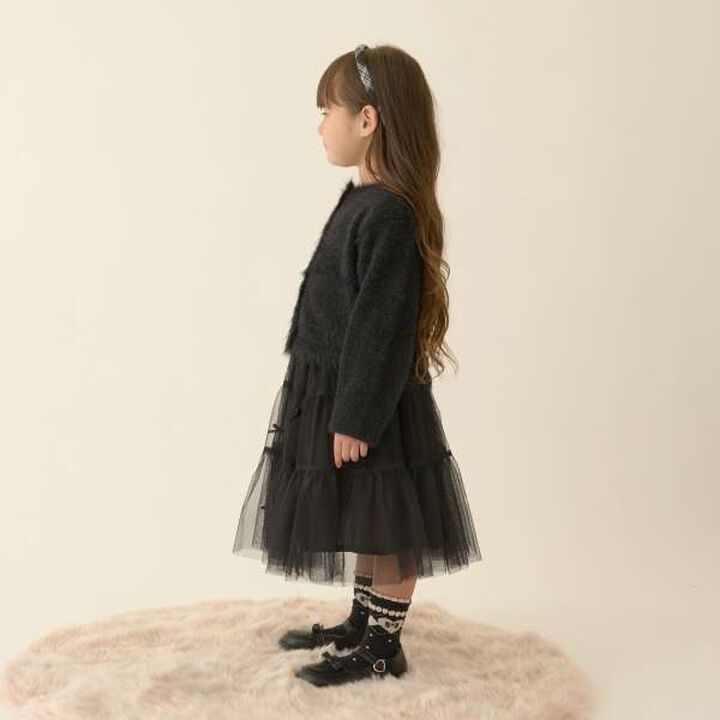 Shaggy Knit Cardigan,Red, medium image number 9