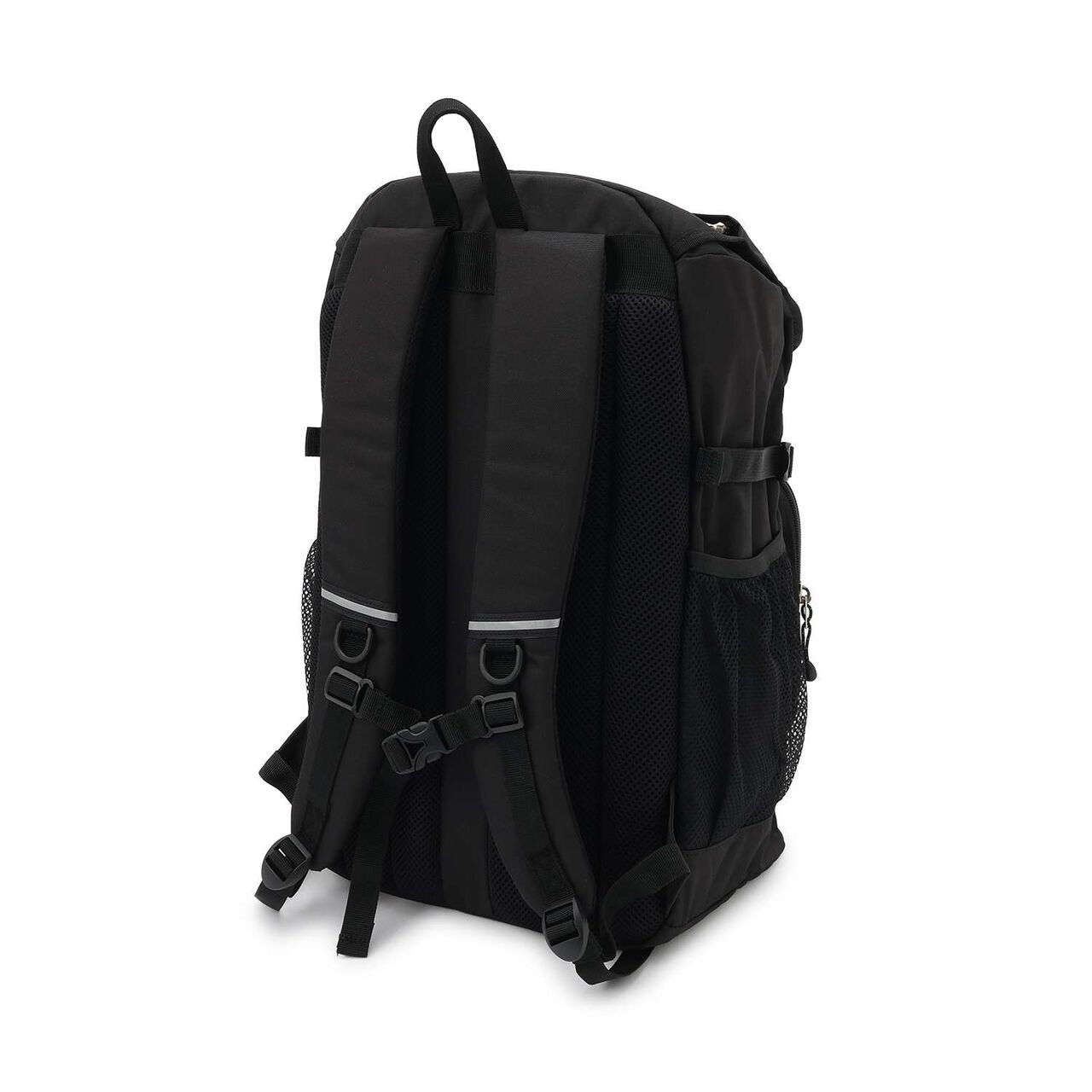 [Lightweight] [Water Repellent] 32L Bucket-Shaped School Backpack,Black, large image number 1