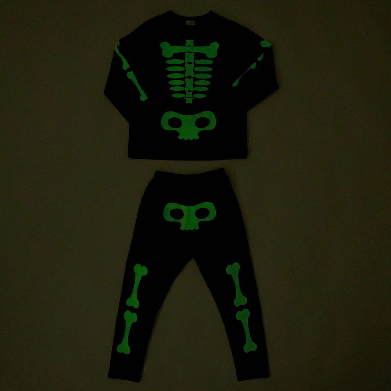 [Halloween] Phosphorescent Muteki Jersey Bone & Mummy Assortment Outfit Set,Ivory, large image number 9