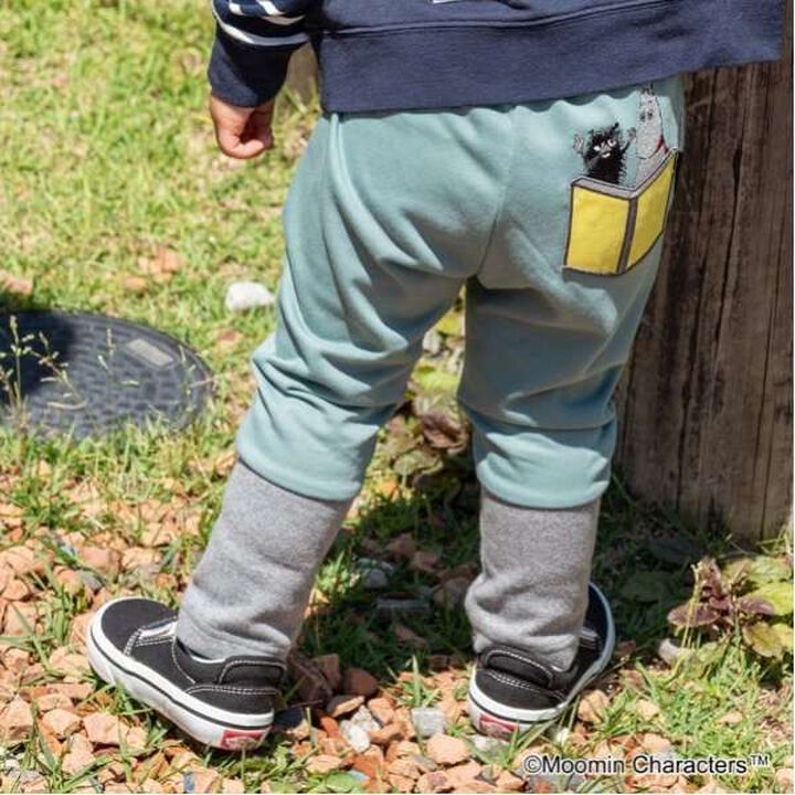 [MOOMIN] Long-Length Cut Hem Leggings,Moderate green, medium image number 0