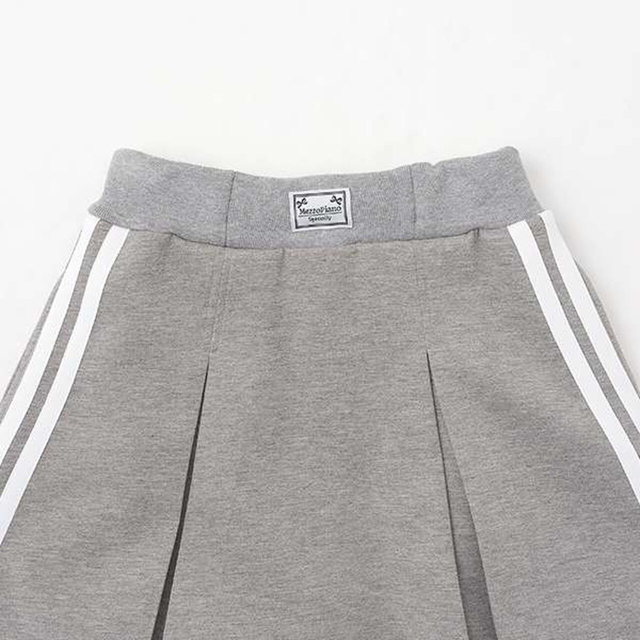 Jersey Skirt & Lace Pants Set,Gray, large image number 6