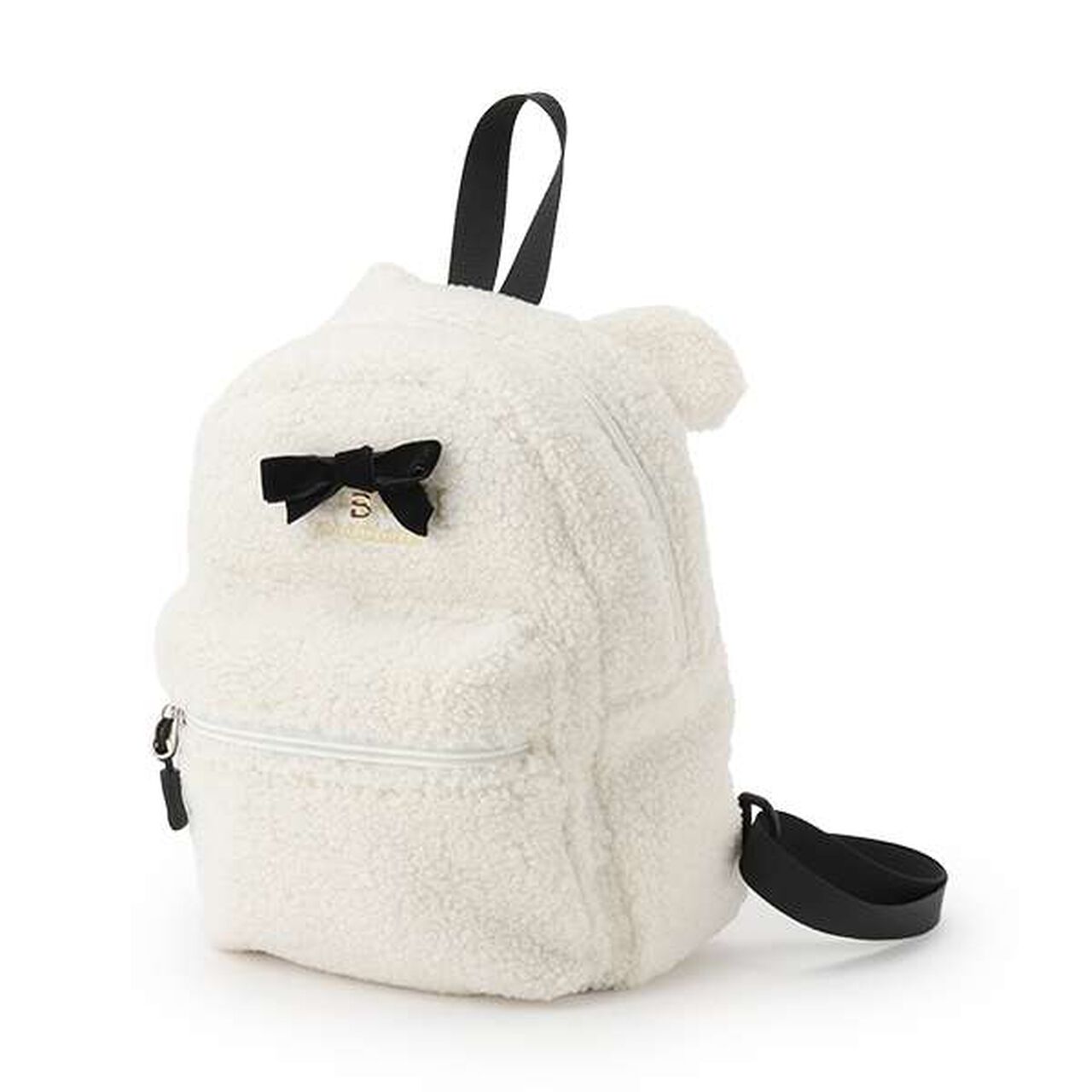 Bear Ear Boa Backpack,Off white, large image number 0