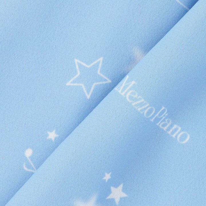Assorted Fabric Pleated One-Piece Dress♪,Light blue, medium image number 7