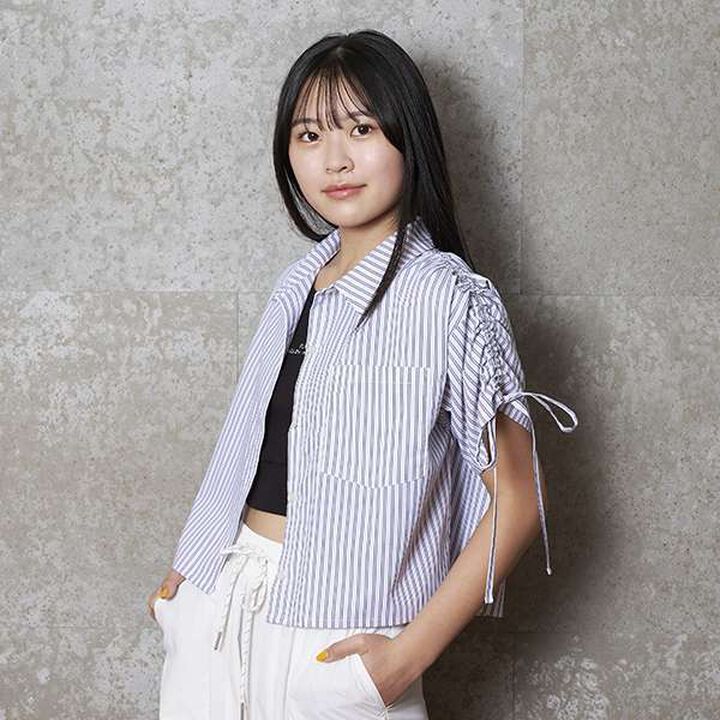 [LTXC] Inner Lining Included Drawstring Shirt,Black, medium image number 10