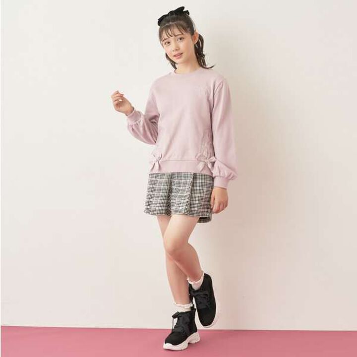 Houndstooth Shorts,Black, medium image number 2