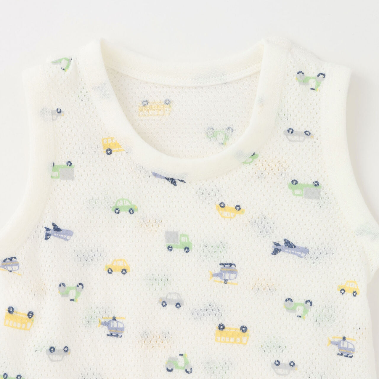 [Weak Acidity] Mesh Tank Romper,Blue gray, large image number 2