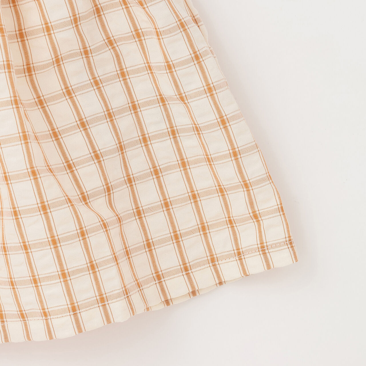 [Web Exclusive] Checkered Romper Dress / E,Yellow orange, large image number 7