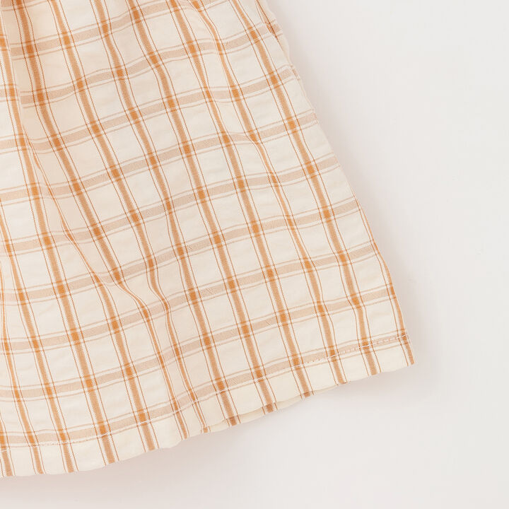 [Web Exclusive] Checkered Romper Dress / E,Yellow orange, medium image number 7