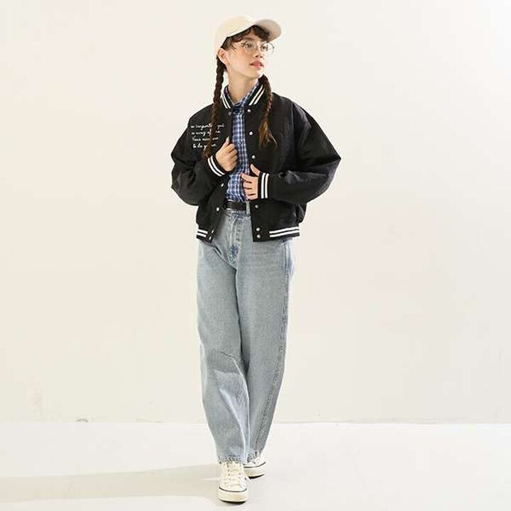 Ribbon Embroidered Cap,Black, medium image number 5