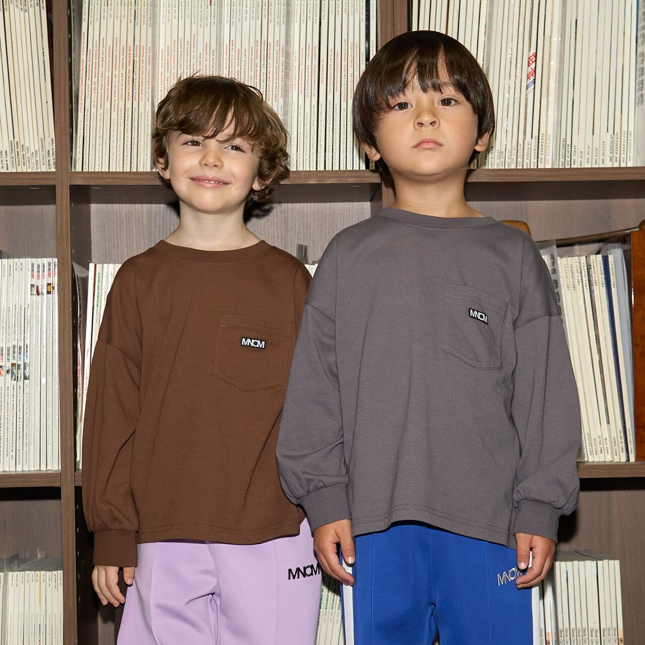 [MNCM] [Coordinatable Setup] Comfortable Jersey Fabric Pocket Big T-Shirt,Black, large image number 38