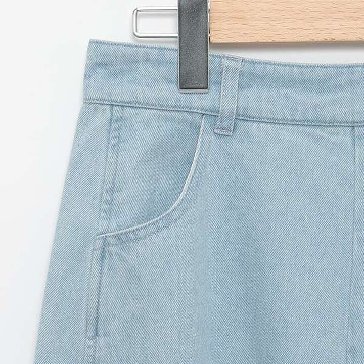 [LADIES] Beautiful Leg Denim Pants,Sax blue, medium image number 8
