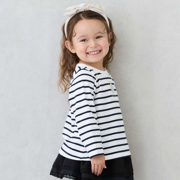 [Affordable] Girls Long-Sleeve T-Shirt,Deep blue, medium image number 1