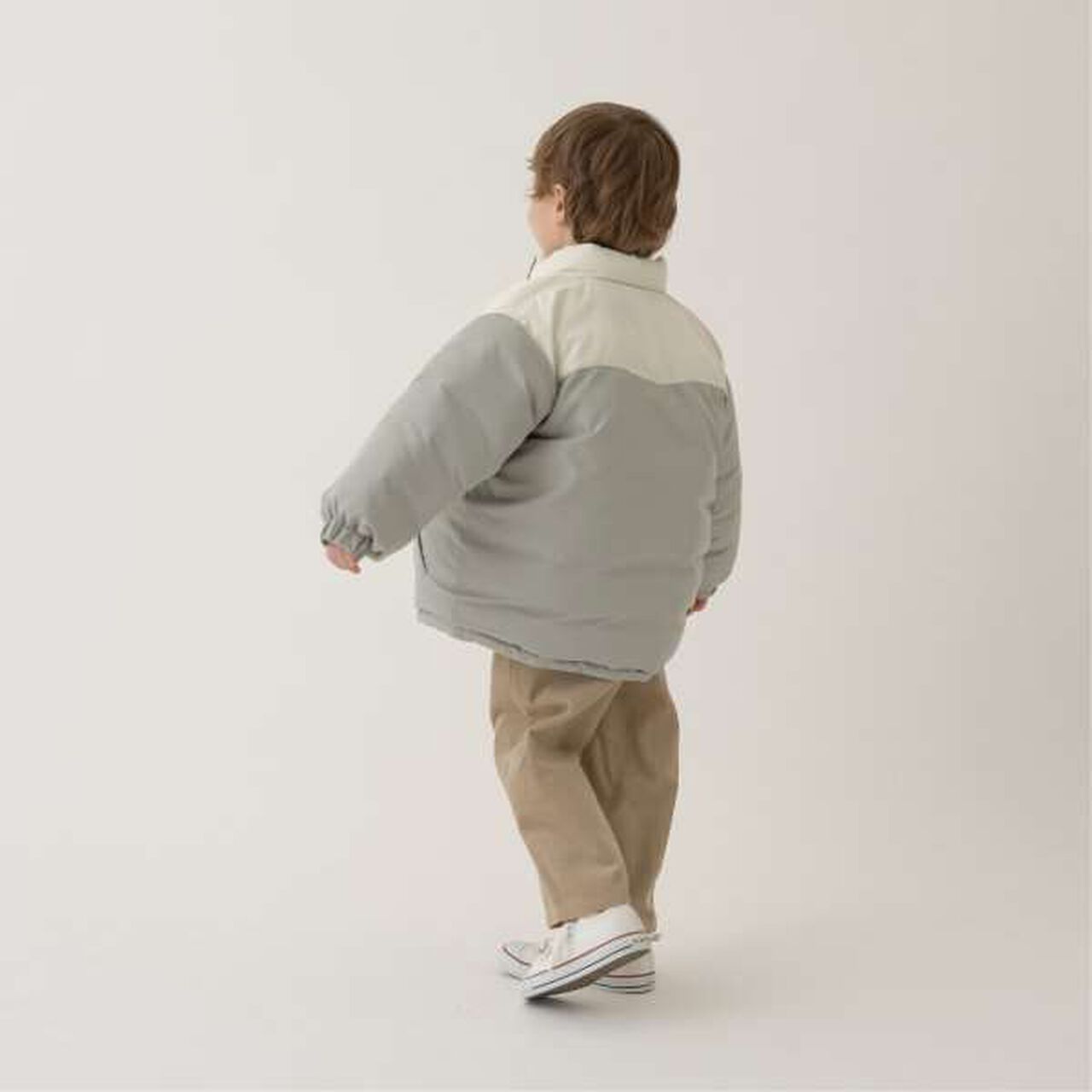 Versatile Bi-Color Puff Jacket,Camel, large image number 15