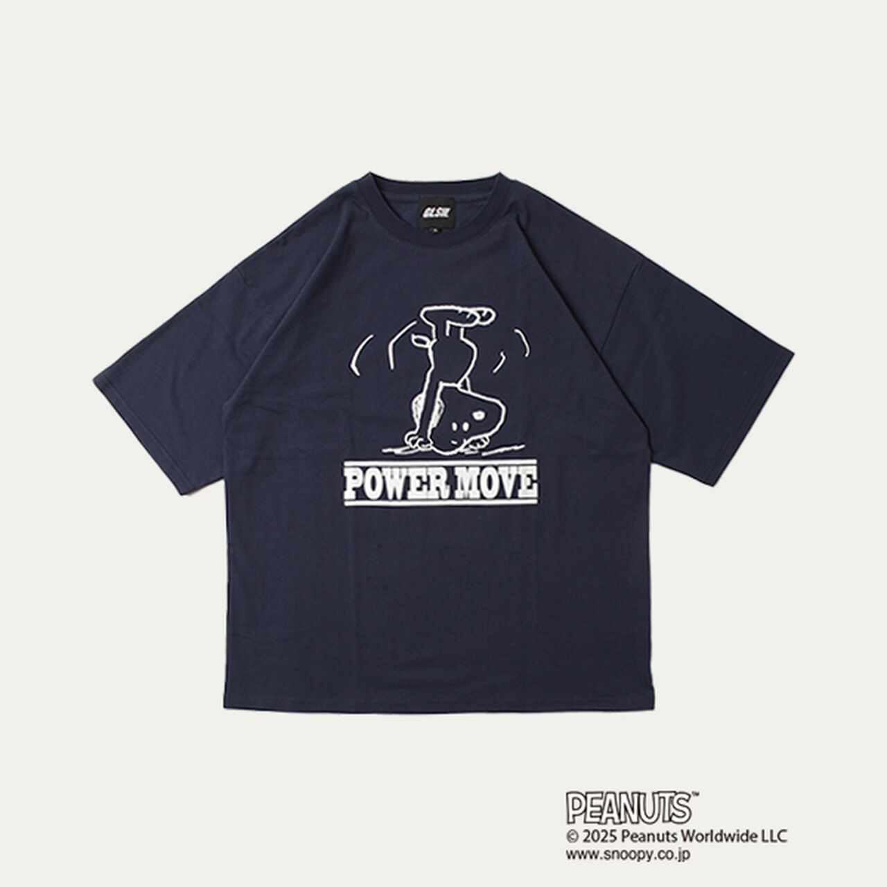 [GLSW.] [PEANUTS] Snoopy Power Move Front Print T-Shirt,White, large image number 8
