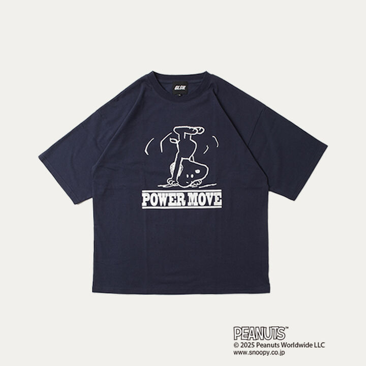 [GLSW.] [PEANUTS] Snoopy Power Move Front Print T-Shirt,White, medium image number 8