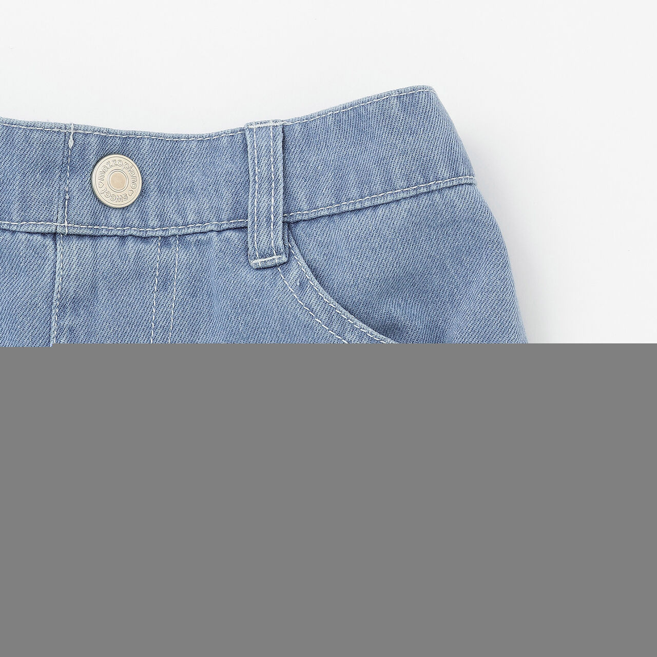 Sparkling Denim Wide Pants with Glow-in-the-Dark Charm [Cool Touch],Sax blue, large image number 10
