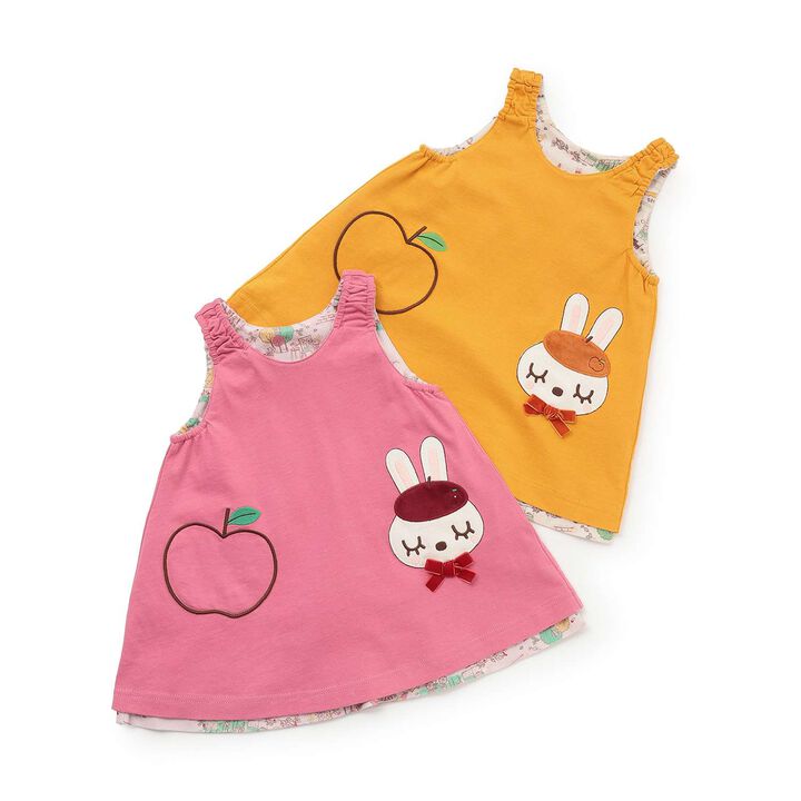 Mimi-chan Autumn Streets Pattern Reversible Jumper Skirt,Orange, medium image number 12