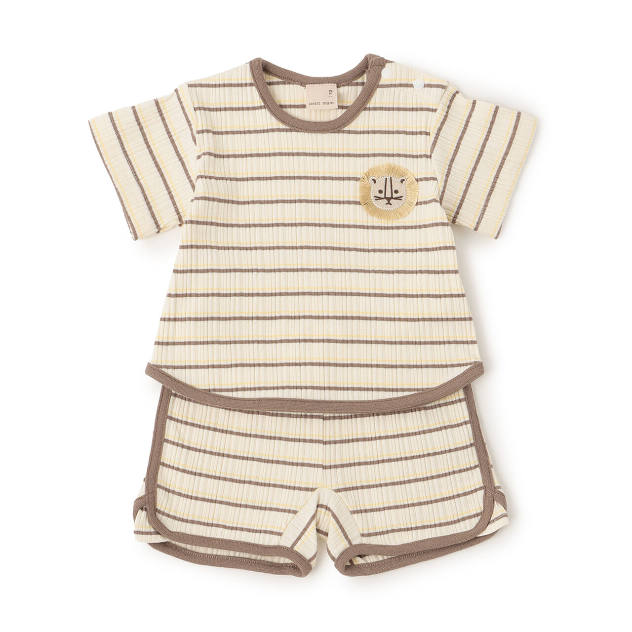 Multi Stripe Outfit Set,Brown, large image number 7