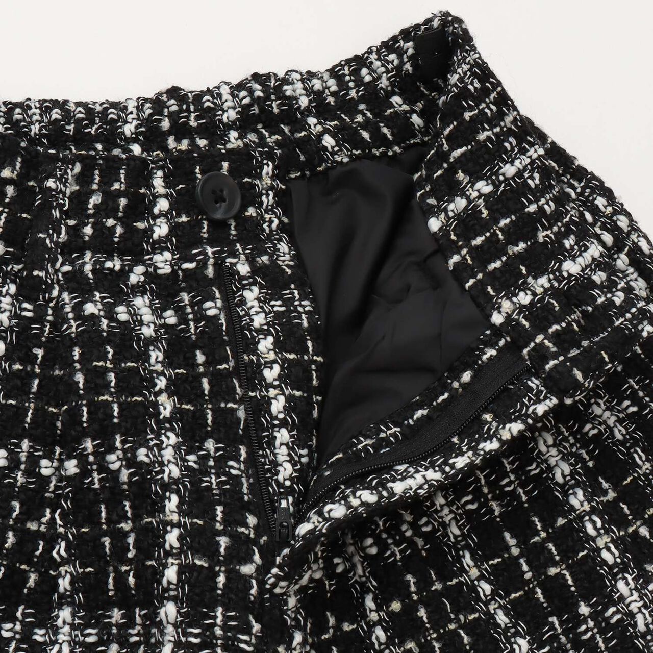 Adult-Style Holiday Tweed Short Pants,White, large image number 7