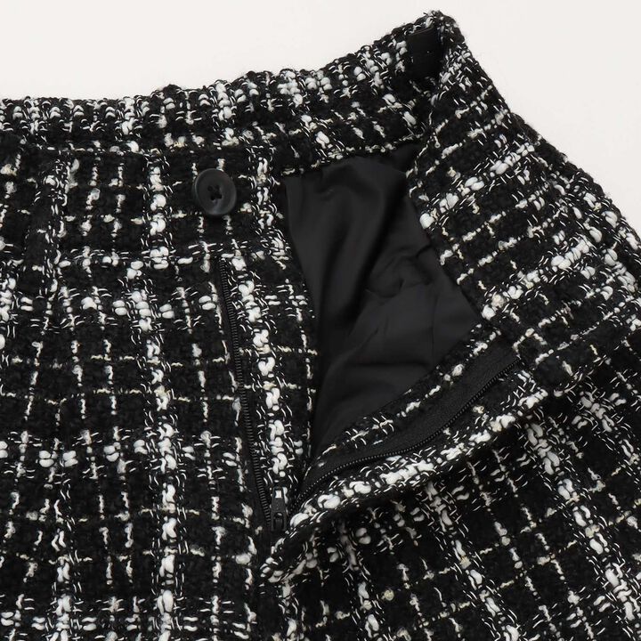 Adult-Style Holiday Tweed Short Pants,White, medium image number 7