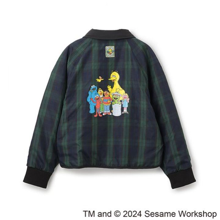[AMI] Sesame Street Reversible Padded Bomber Jacket,Ivory, medium image number 13