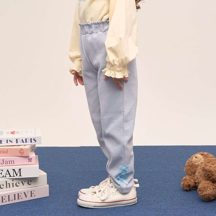 Tomo Pants [Anti-Stain, Quick-Dry] Ribbon Straight Pants,Ivory, medium image number 29