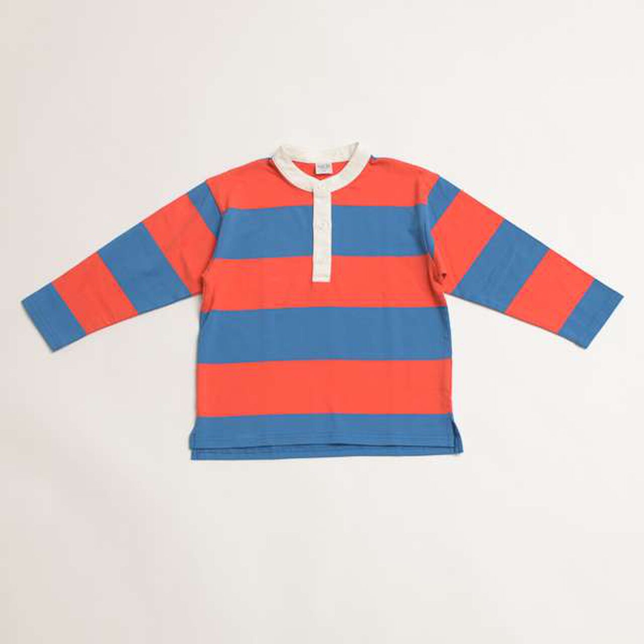 Stand Collar Rugby Long-Sleeve Shirt,Black, large image number 11