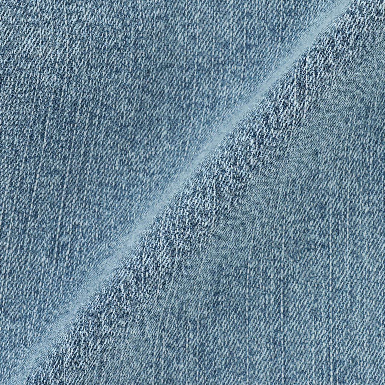 [Trois Lapins] Stretch Denim Roll-Up Pants,Sax blue, large image number 7