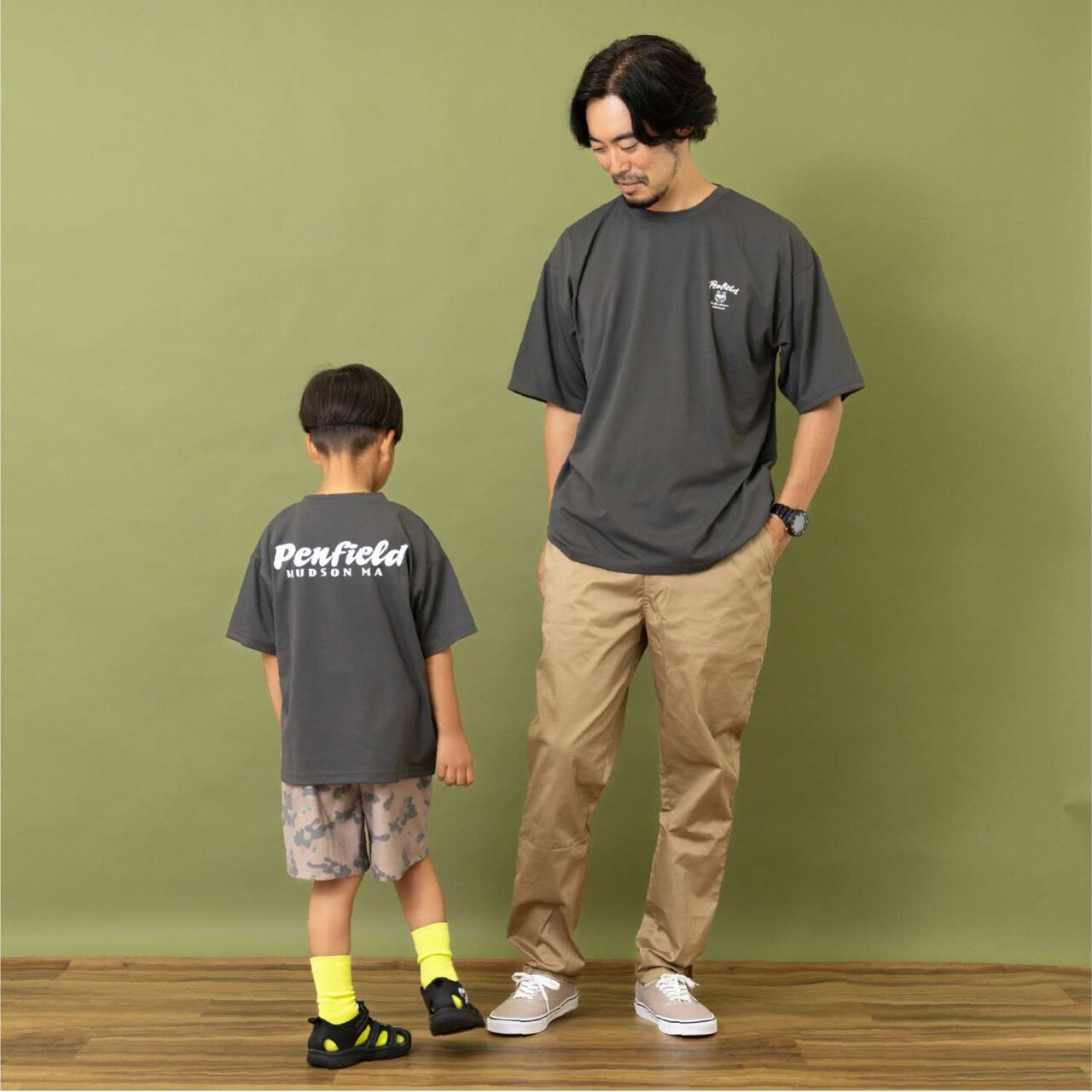 [Penfield] Kids Assorted Bear Short Sleeve T-Shirts [Parent-Child Matching] [Cool Touch],Off white, large image number 19