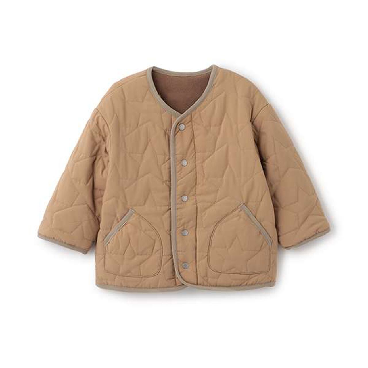 Star Quilt Blouson,Navy, large image number 12