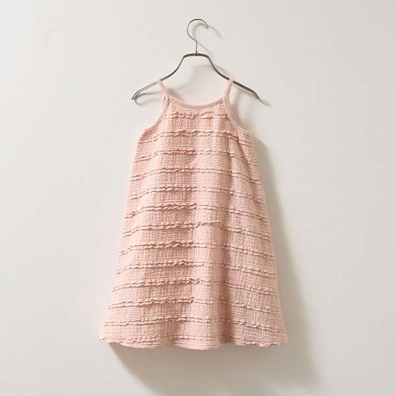 Frill Knit Lace Camisole One-Piece Dress,Ivory, large image number 3