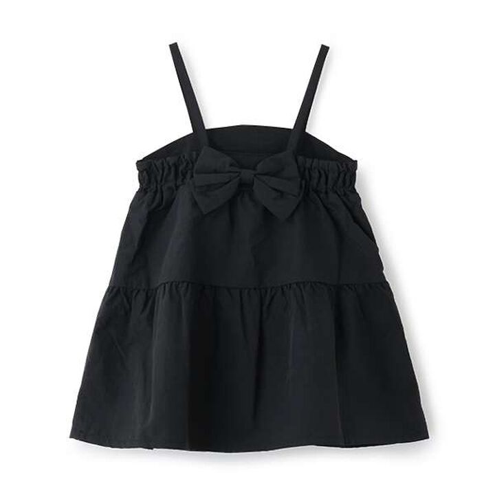 Tiered Long-Sleeve One-Piece Dress with Back Ribbon,Light khaki, medium image number 1