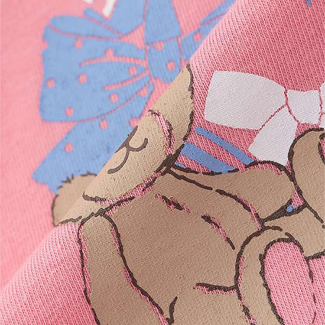 Value Half T-Shirt Plush Bear & Ribbon,Off white, large image number 6