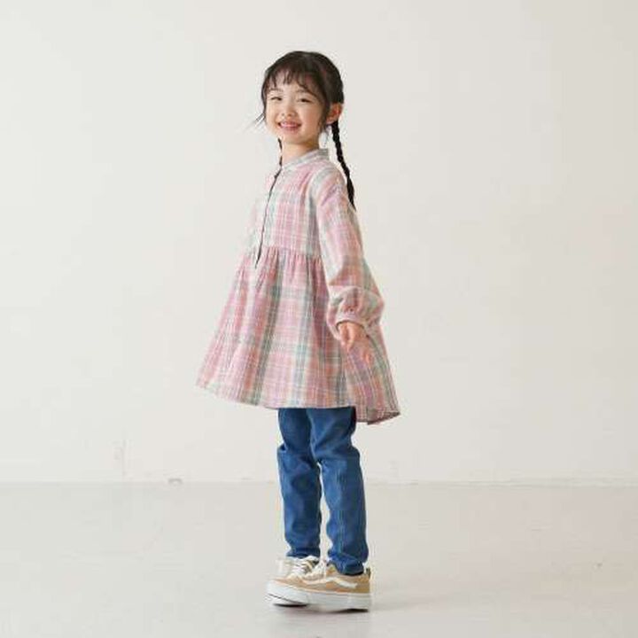 Checkered Stand Tunic,Blue, medium image number 12