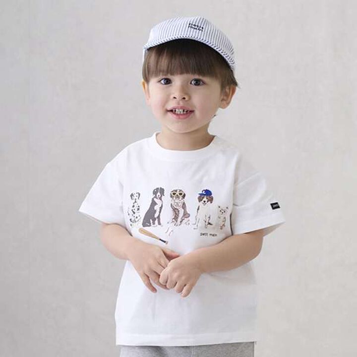 Anti-Stain Dog Graphic Short Sleeve T-Shirt,Lavender, medium image number 20