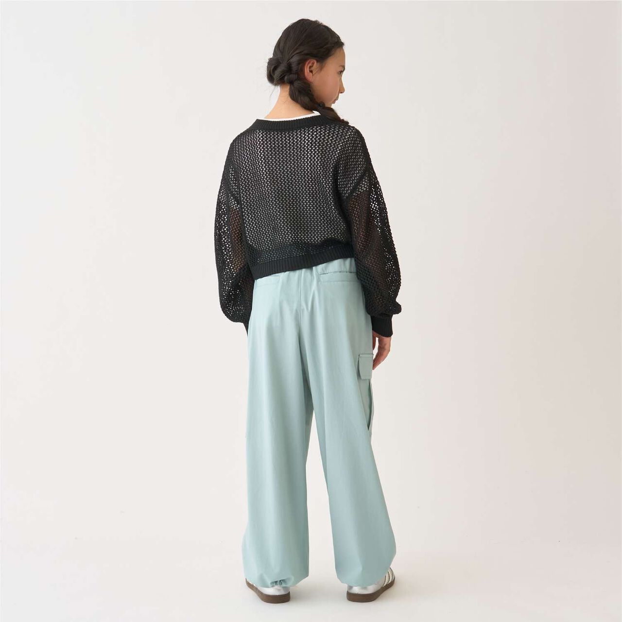 Water-Repellent Cargo Pants,Emerald green, large image number 10