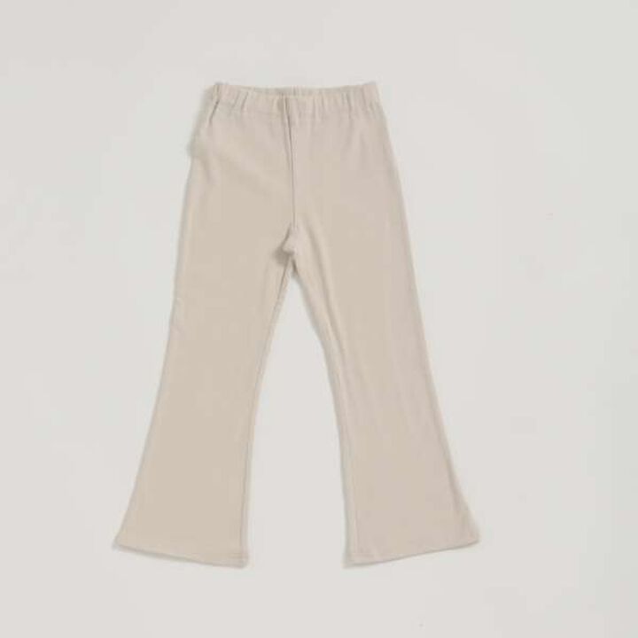 [Anti-Stain] Flare Leggings,Cream, medium image number 0
