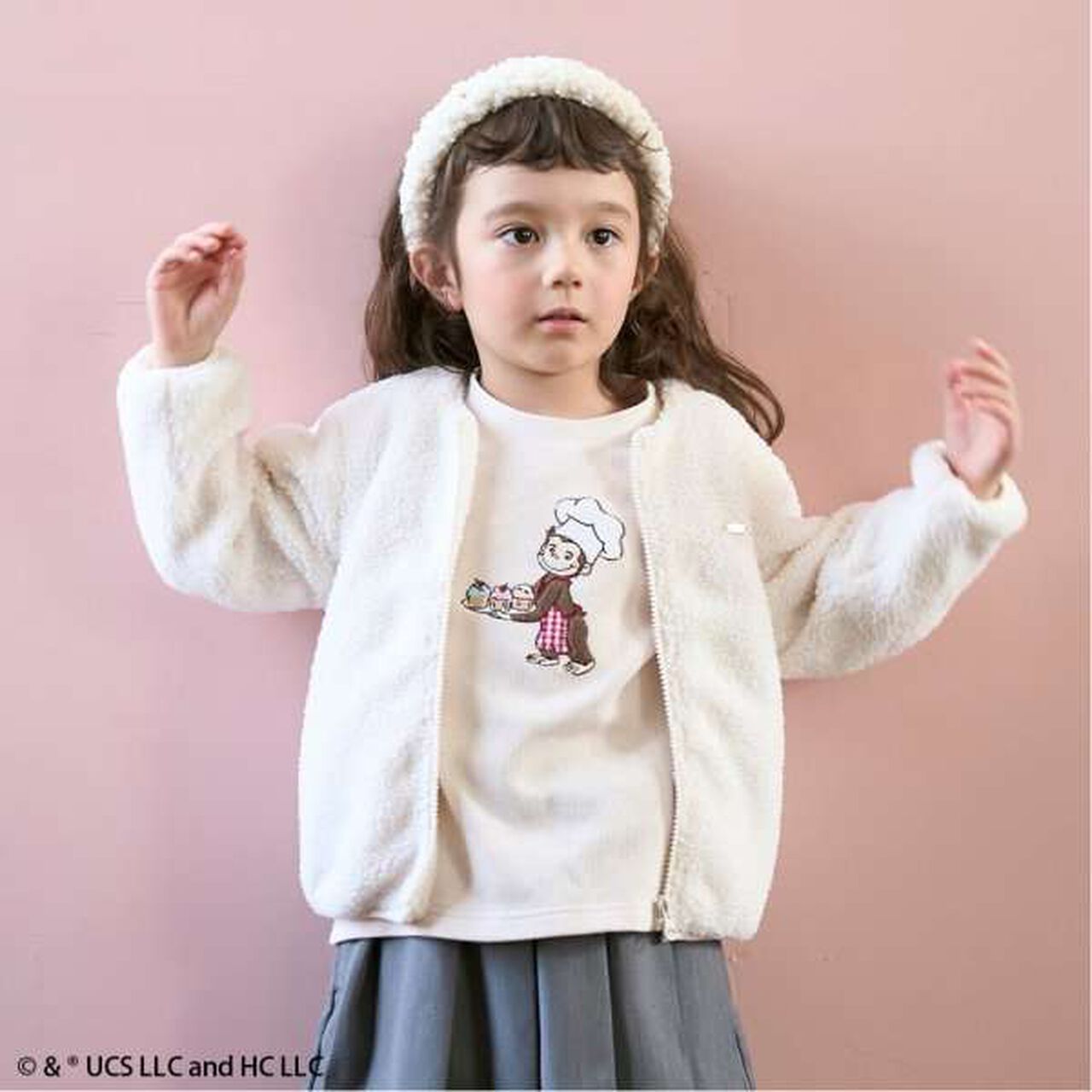 [Link] Fleece Zip-Up Jacket,Charcoal gray, large image number 13