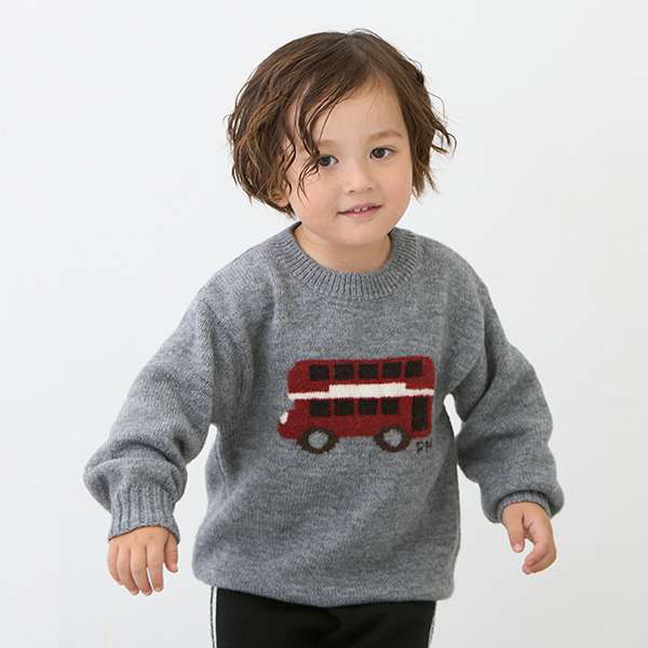 Fluffy and Soft Motif Knitwear,Ivory, large image number 21